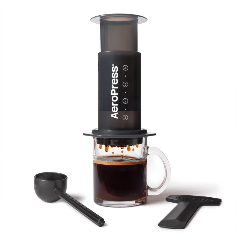 Photo 1 of AeroPress Original Coffee and Espresso-style Maker, Barista Level Portable Coffee Maker with Chamber, Plunger, & Filters, Quick Coffee and Espresso Maker
