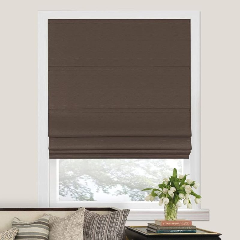 Photo 1 of 13 X 39 BROWN ROMAN SHADE COVER