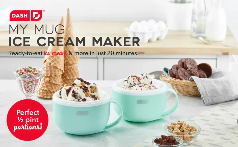 Photo 1 of DASH ICE CREAM MAKER 2 MUGS