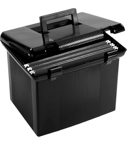 Photo 1 of PFX41747 - Letter - Pendaflex Portafile Large Letter Size File Box - BLACK
