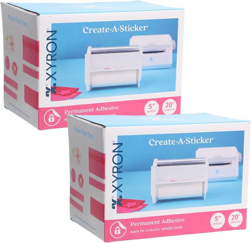 Photo 1 of XYRON CREATE A STICKER PERMANENT ADHESIVE. 5" WIDTH 20' LENGTH. 1 MACHINE