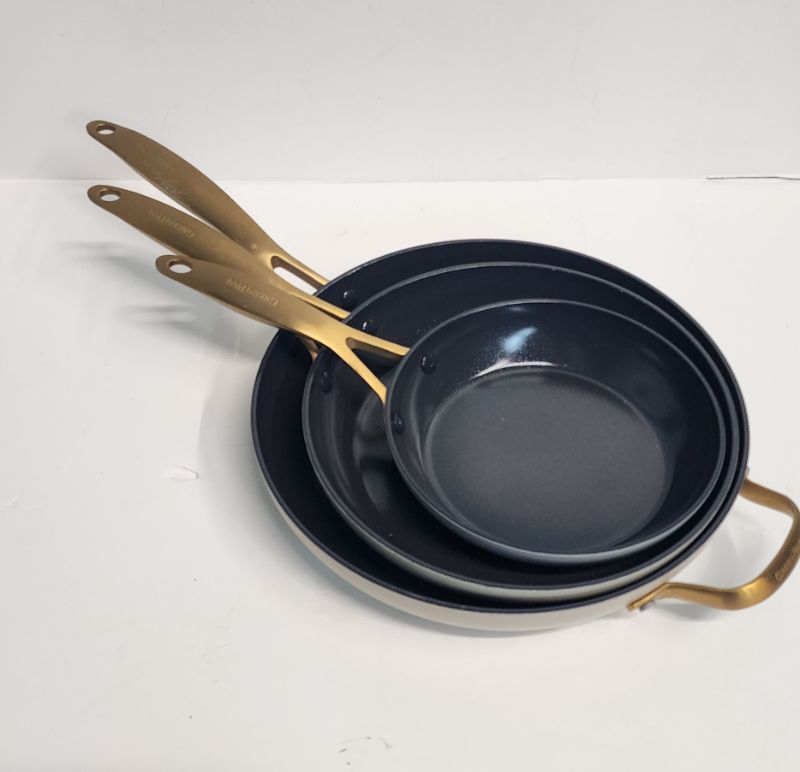 Photo 1 of GreenPan 3-Piece Jewel Ceramic Non-Stick Skillet Set