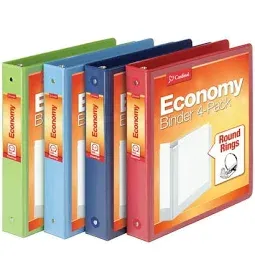 Photo 1 of MULTI COLOR 3 RING BINDERS 4 PACK 3"