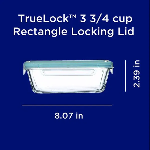 Photo 1 of Anchor Hocking 1-Piece Locking Lid Food Prep Storage container 3.75c rectangle