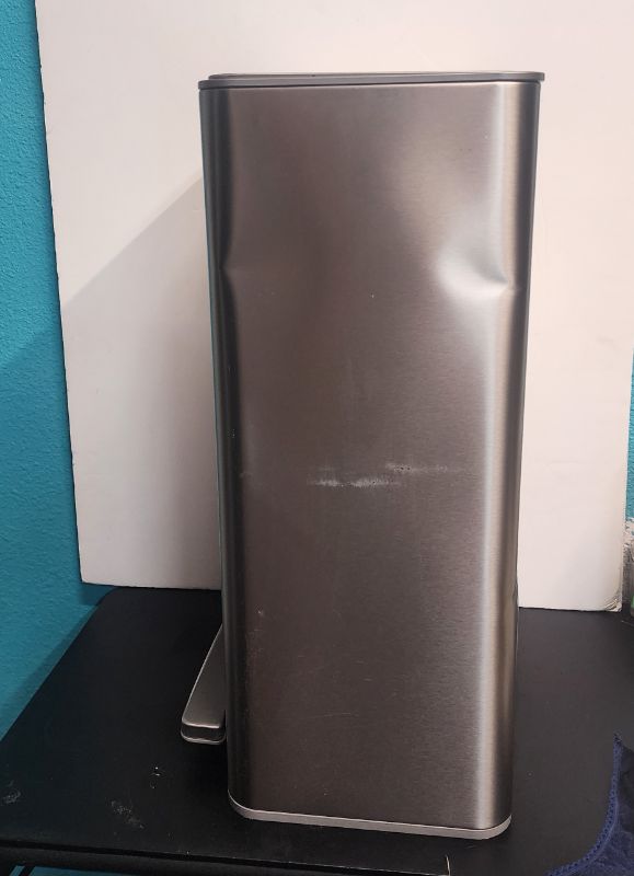 Photo 1 of 13 gallon Stainless Steel Kohler Step Trashcans-Rectangle or Semi-Round Kitchen Trashcan