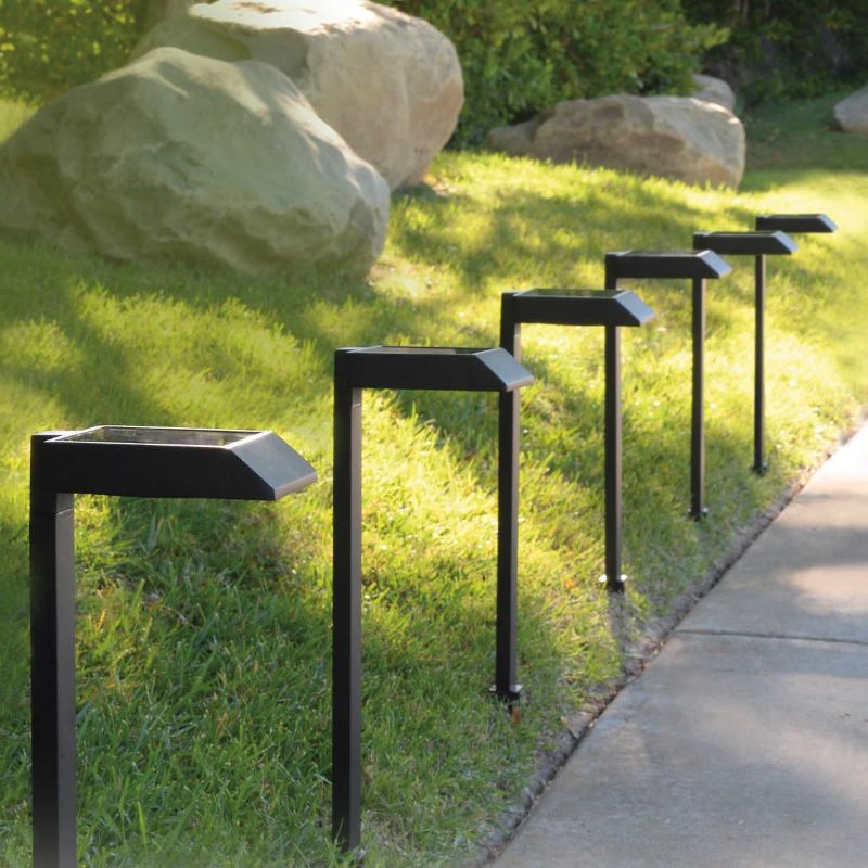 Photo 1 of Tommy Bahama Solar LED Pathway Lights, 30 Lumen, 6 Pack, Metal,