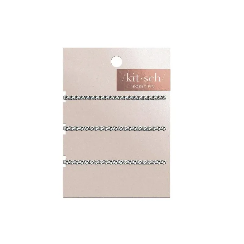 Photo 1 of Kitsch Rhinestone Bobby Pins - 3 Pack
