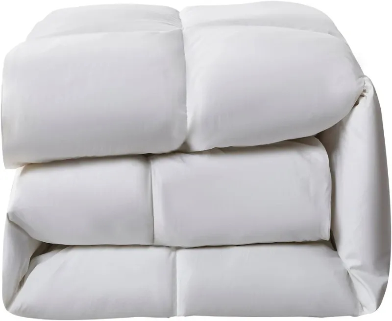 Photo 1 of Serta Luxurious Goose Feathers Down Fiber Comforter, king Size, All Season Warmth, White