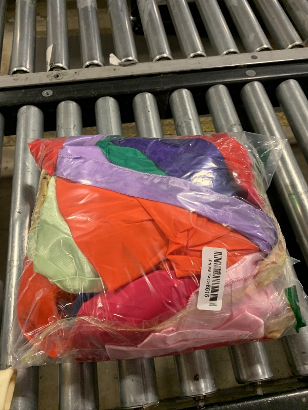 Photo 1 of 12 Pcs Multicolor Satin Table Runners, Disposable Silk Table Runners for Wedding, Banquet, Birthday, Christmas, Thanksgiving Party Decoration, 12 x 108 Inch