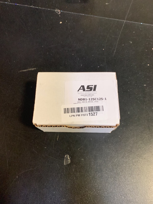 Photo 1 of 100A, 240V AC, 60V DC, 1 Pole, DIN Rail Mount Miniature Circuit Breaker, Trip Curve: C, UL1077