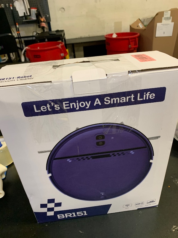 Photo 1 of Robot Vacuum and Mop Combo, 2-in-1 Mopping Robot Vacuum Cleaner with 2300Pa Suction, 2.87'' Slim Design, Wi-Fi/App/Voice Control, 3D Obstacle Avoidance&Self-Charging for Hard Floors, Carpets, Pet Hair