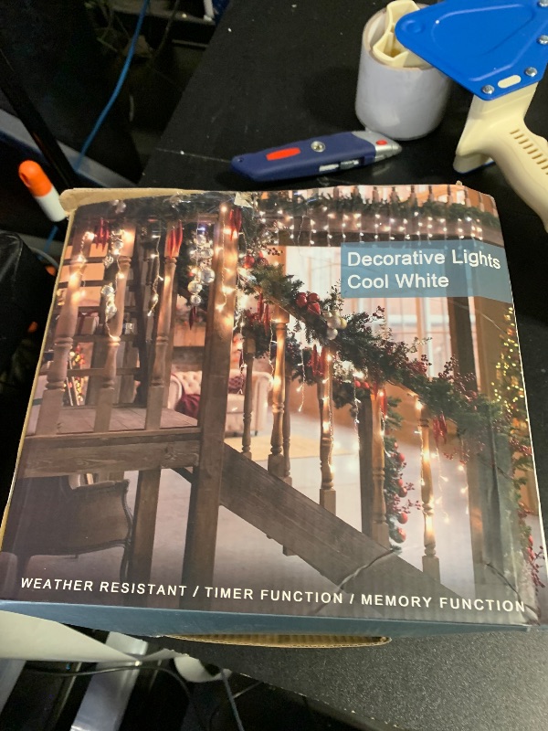 Photo 1 of 1620 LED Christmas Outdoor Lights with 360 Drops, 164ft Hanging Curtain Lights with 8 Modes Timer & Memory, Waterproof Christmas Fairy Lighs for House Roof Holiday Wedding ChristmasDecor (Cool White)