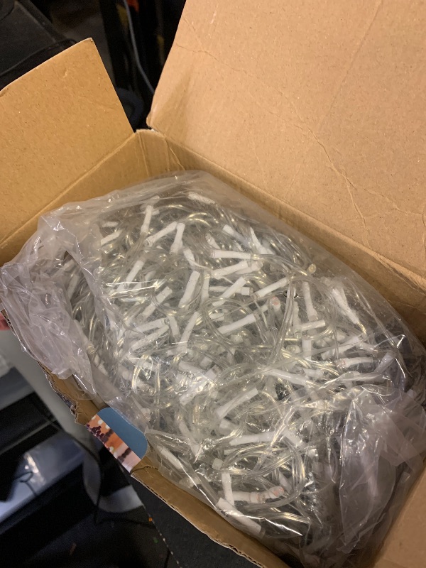 Photo 1 of 1620 LED Christmas Outdoor Lights with 360 Drops, 164ft Hanging Curtain Lights with 8 Modes Timer & Memory, Waterproof Christmas Fairy Lighs for House Roof Holiday Wedding ChristmasDecor (Cool White)