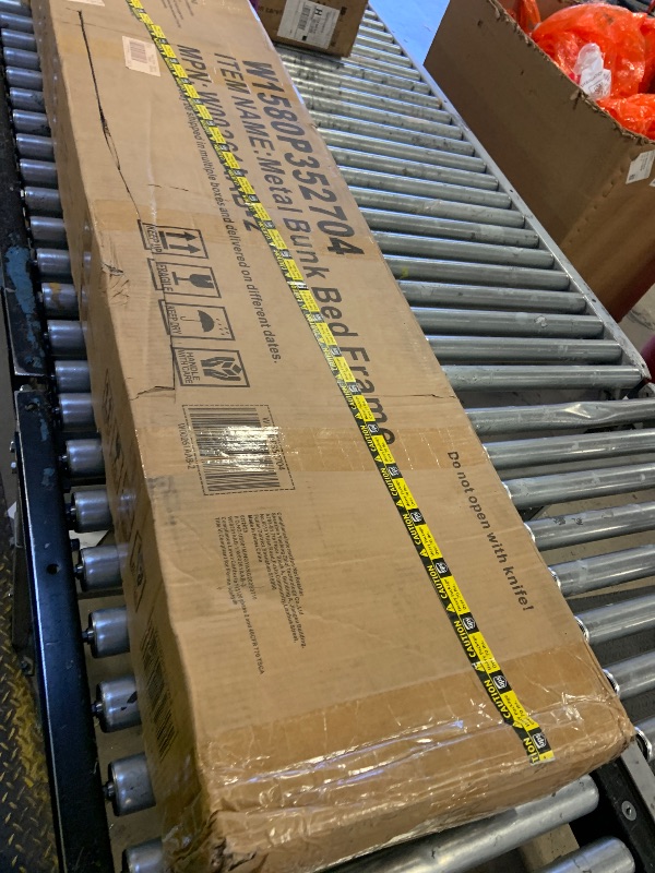 Photo 1 of MISSING MULTIPLE PIECES------------------------------Bellemave Queen Over Queen Metal Bunk Bed with Storage Drawers and Shelves, Heavy Duty Bunk Beds with Pegboard and Coat Rack for Kids, Adults,Black