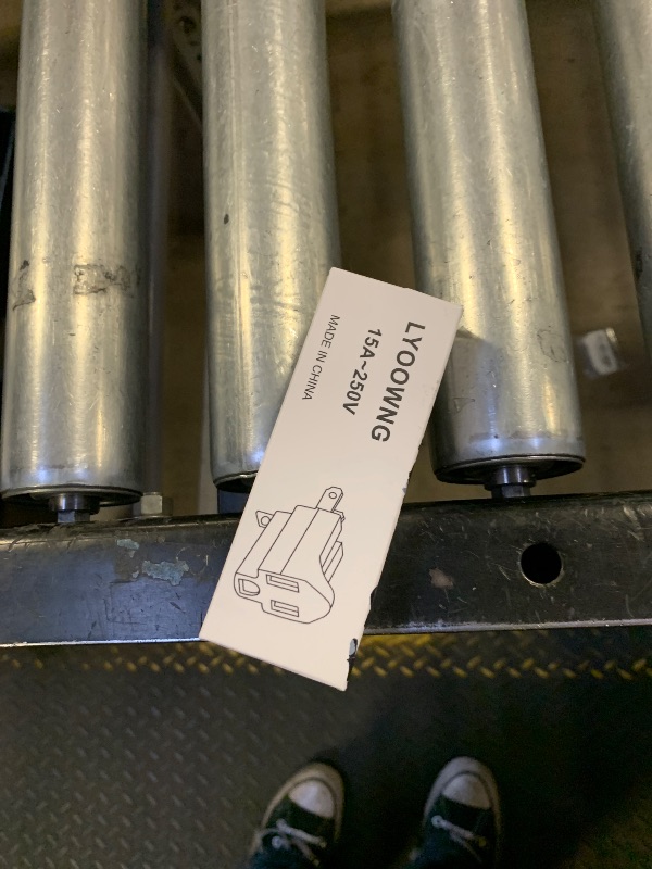 Photo 1 of (3 Pack) 3-Prong to 2-Prong Adapter Polarized Grounding Converter 3 Pin to 2 Pin Power for Wall Outlets Plugs, Gray