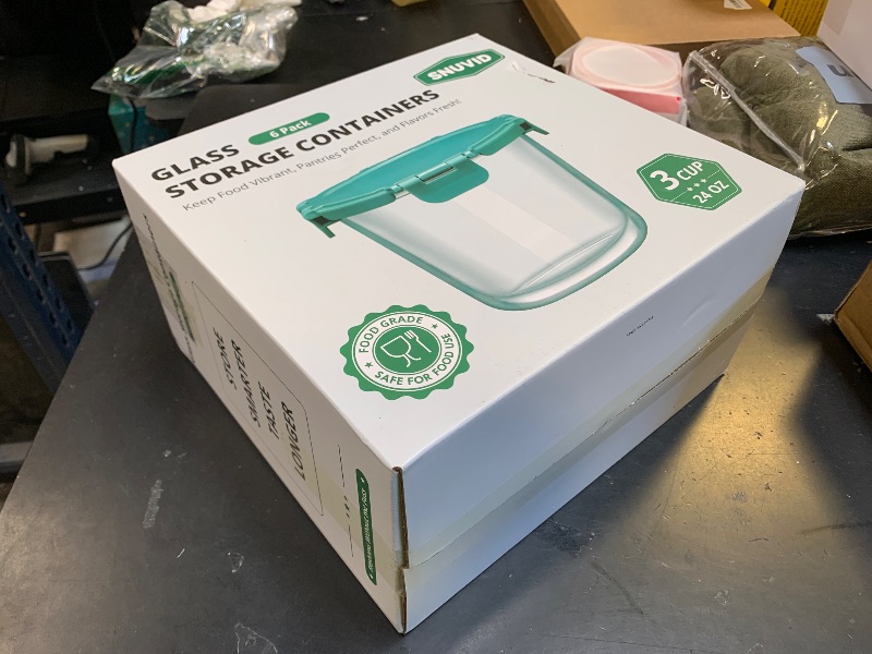 Photo 1 of [UPGRADED LID] 6 Sets 3 Cup Glass Meal Prep Containers with Lids, Food Storage Bowl Jars for Leftover Lunch Meal Oats Salad Soup Fruit Snack Yogurt - Microwave, Oven, Freezer Safe, BPA Free, Airtight