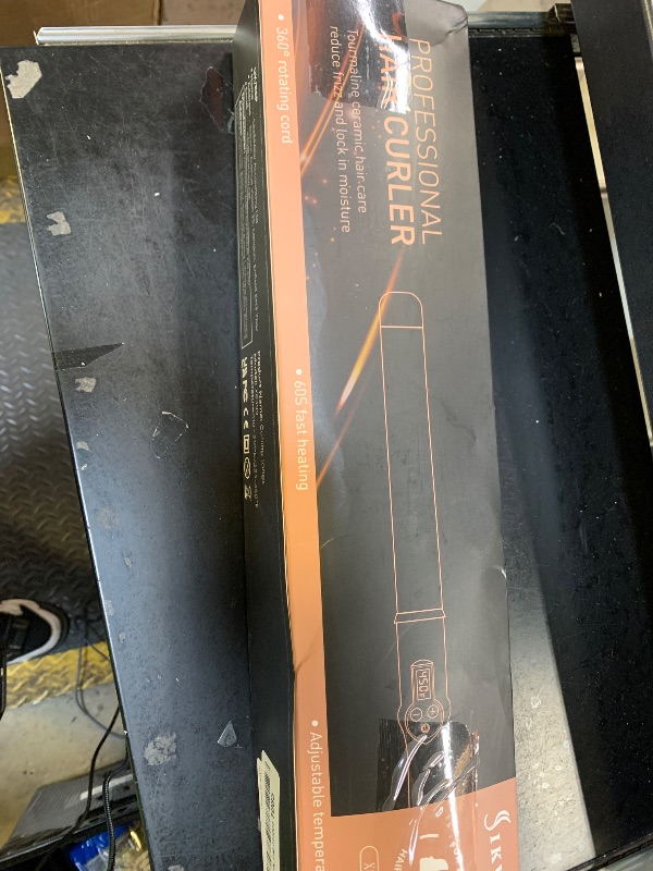 Photo 1 of 1 1/2 Inch Large Curling Wand for Long Hair, Dual Voltage Hair Curling Iron Wand Ceramic Extra Long Barrel,10 Adjustable Temp