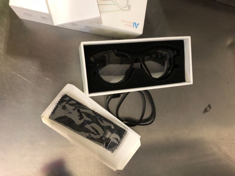 Photo 1 of Lixeszt Smart Glasses with Camera AI Glasses Bluetooth Glasses Replaceable Lenses?48H Battery for Travel, Conferences & Vlogging. Translation, Voice Control & Object Recognition (Black)