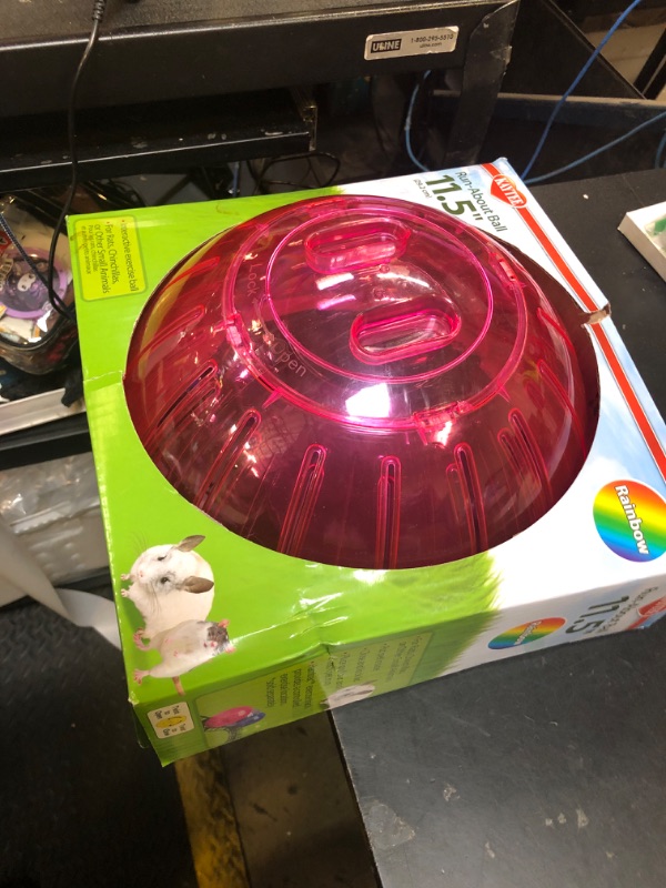 Photo 1 of Kaytee 11.5" Assorted Color Run-About Exercise Ball For Pet Rats & Chinchillas