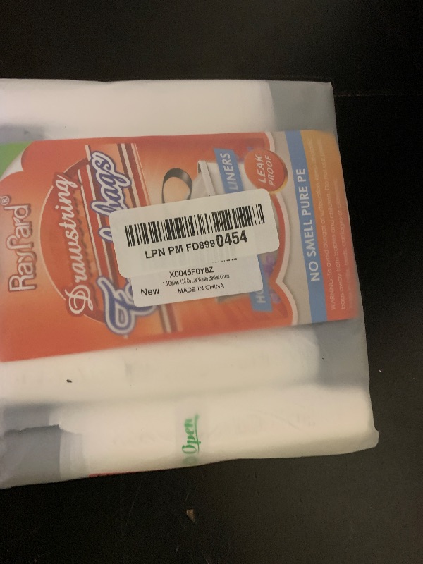 Photo 1 of 1.5 Gallon 120 Counts Mini Strong Drawstring Trash Bags Garbage Bags by RayPard, Small Plastic Bags fit 4.5-6L Trash Can for Home Office Kitchen Bathroom Bedroom, White Waste Basket Liners