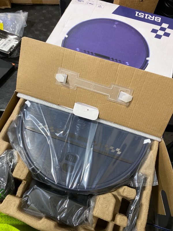 Photo 1 of Robot Vacuum and Mop Combo, 2-in-1 Mopping Robot Vacuum Cleaner with 2300Pa Suction, 2.87'' Slim Design, Wi-Fi/App/Voice Control, 3D Obstacle Avoidance&Self-Charging for Hard Floors, Carpets, Pet Hair