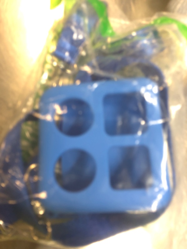 Photo 1 of **Only case!! Missing Yoto player protectors** Silicone Case for Yoto Mini Protective Silicone Adventure Jacket **NOT INCLUDED WITH** Shoulder Strap, 200 PCS Tabs 10 Loops Kids Travel Carrier of Yoto Accessories, Blue