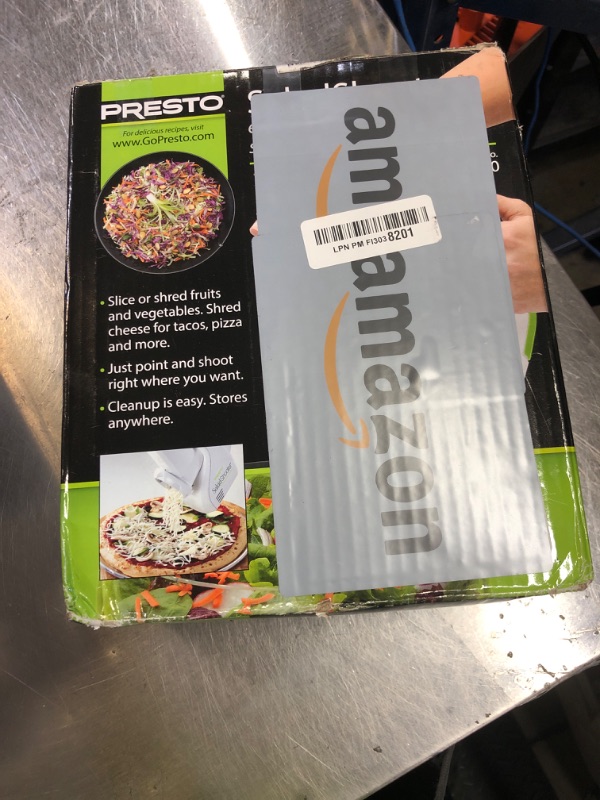 Photo 1 of *DAMAGED** Presto Salad Shooter Electric Slicer/Shredder,White