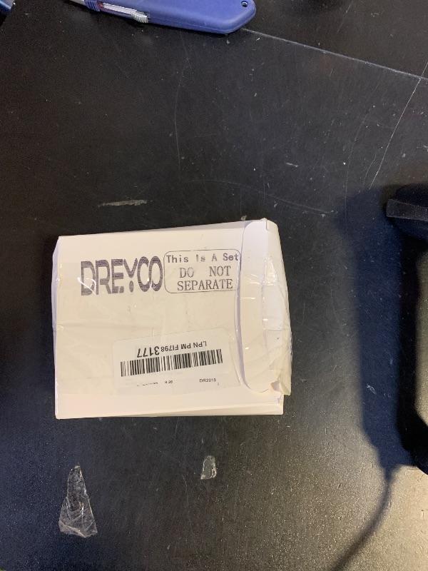 Photo 1 of 1 Pack Complete Toilet Valve Set, Includes 1/2 inch Nom Inlet x 3/8 Inch OD Compression Outlet Angle Shut Off, Stainless Steel Toilet Water Supply Line, Escutcheon Plate, Sealing Tape (12" Line)