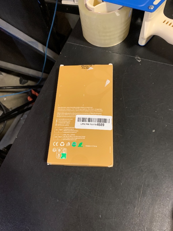 Photo 1 of Miracase for iPhone 17 Pro Max Case 6.9" Full-Body Phone Case with Built-in Glass Screen Protector& Full Camera Protector, Camera Control [Magnetic with MagSafe] Drop Proof 17 ProMax Cover, Black