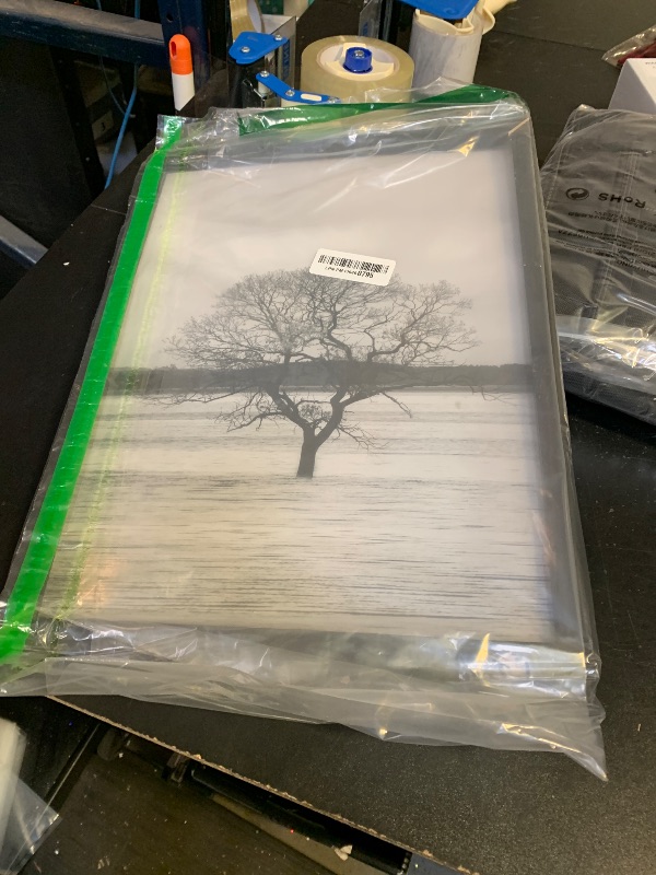 Photo 1 of 11x14 Picture Frame, USA-Sourced Walnut Wood Photo Frames with HD Tempered Glass, Handcrafted Rounded Corner 11 x 14 Wooden Frame Matted to 8x10 Photos, Gallery Wall Frames for Posters & Art Prints