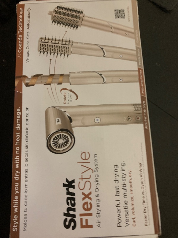 Photo 1 of Shark HD430 FlexStyle Air Styling & Drying System, Powerful Hair Dryer Brush & Multi-Styler with Auto-Wrap Curlers, Paddle Brush, Oval Brush, Concentrator Attachment, Stone