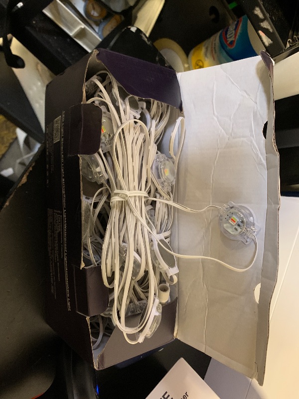 Photo 1 of 150FT Permanent Outdoor Lights for House, Smart Color Change LED Waterproof Christmas Lights Outdoor with APP Remote Control, Outside Eaves Lighting Decor for Holiday, Halloween, Roof, Party, Pool