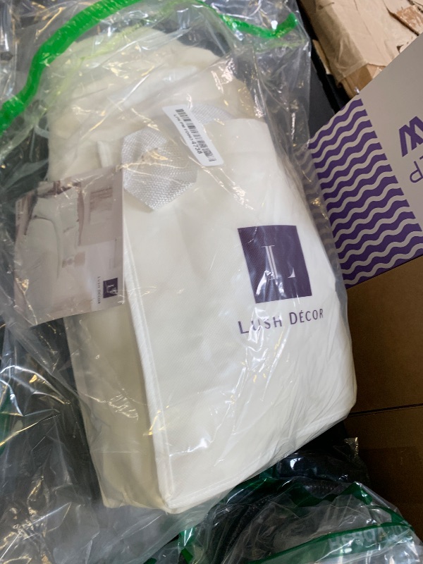 Photo 1 of Lush Decor Reyna Ruffle Cotton Duvet Cover Set 3 Piece Set Full/ Queen, White - Queen Size Bedding Set - White Duvet Queen- Ruffled Bedding - Coquette Decor