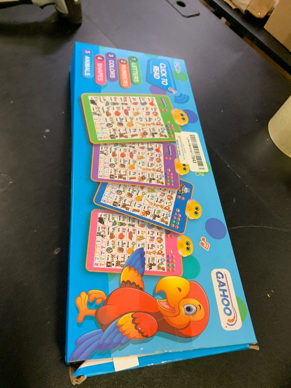 Photo 1 of Alphabet Wall Chart, Talking ABC, Music Poster, Kids Learning Toys for Toddlers 2-4, Interactive Educational Toddler Montessori Toys, Birthday Gifts for Age 1 2 3 4 5 Year Old Girls Boys - Purple