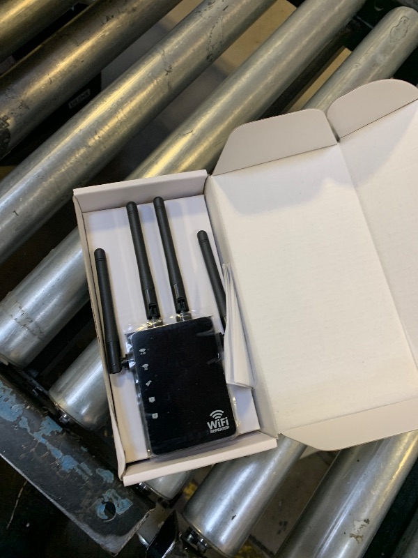 Photo 1 of 105-Device Compatible WiFi Extender Signal Booster, WiFi Extender, 12880 Sq.Ft Long Range, Dual Band 5GHz/2.4GHz 1200Mbps, Simple Installation for Home & Outdoor