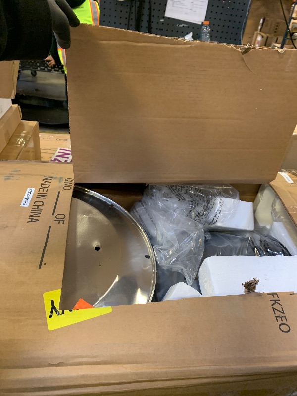 Photo 1 of *USED, INCOMPLETE** Amazon Basics 46,000 BTU Outdoor Propane Patio Heater with Wheels, Commercial & Residential, Slate Gray, with Water Tank, 32.1 x 32.1 x 91.3 inches (LxWxH)