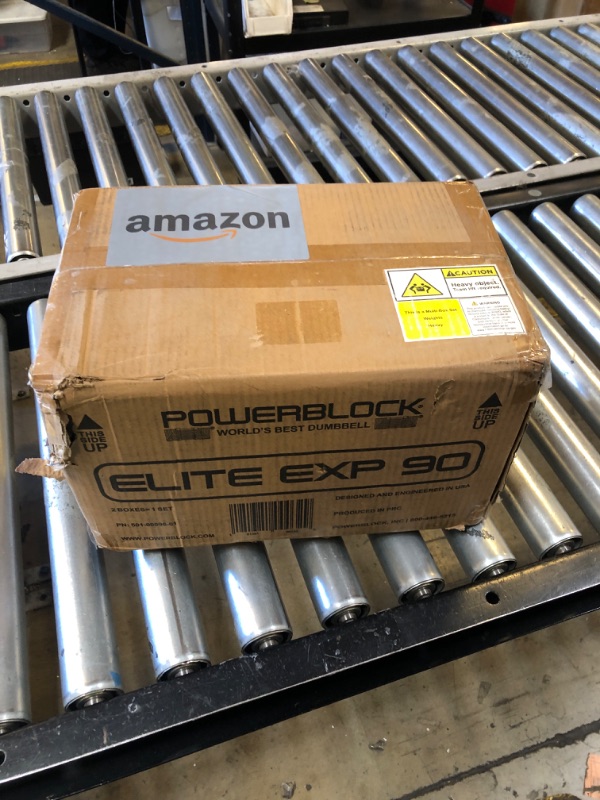 Photo 1 of 1 PowerBlock Elite EXP Adjustable Dumbbells, Sold in Pairs, Stage 1, 5-50 lb. Dumbbells, Durable Steel Build, Innovative Workout Equipment, All-in-One Dumbbells, Expandable with Expansion Kits