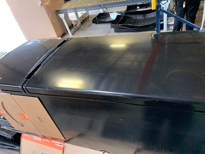 Photo 1 of 4.5 cu. ft. 2 Door Mini Fridge in Black Stainless Steel