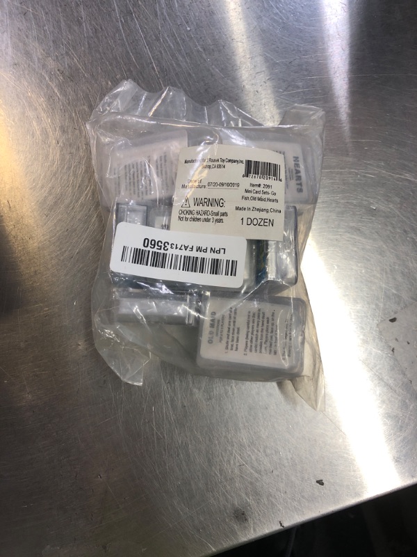 Photo 2 of Giggle Time Mini Card Set 12 Pieces - Go Fish, Hearts, and Old Maid, Card Games, Kids Toys, Family Games, Party Favors, Piñata Stuffer, Carnival Prize, Back to School Supplies - 2 inches Per Set