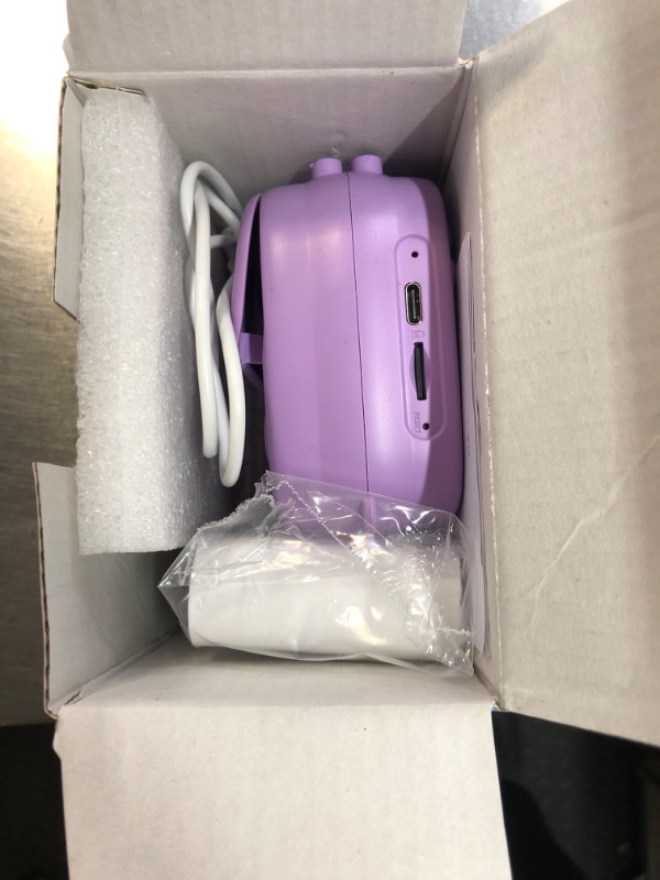 Photo 1 of **INCOMPLETE* Kids Camera Instant Print- Christmas Birthday Gifts for Girls Boys Age 3-12 Years Old- 1080P HD Video Digital Camera with Photo Printing- Toddlers Portable Toys for Travel- Purple