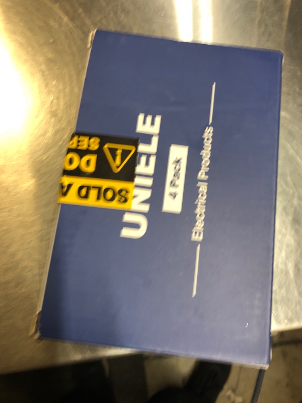 Photo 1 of (4 Pack) UNIELE Ultra Slim Slide Dimmer Light Switch Single-Pole/3 Way for 300W Dimmable LED/CFL Lights and 600W Incandescent/Halogen, 15A/120V/60Hz, ETL Listed, White