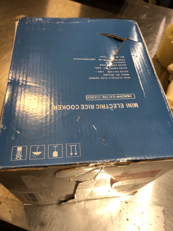 Photo 1 of 1.0L Mini Rice Cooker,WHITE TIGER Portable Travel Steamer Small,15 Minutes Fast Cooking, Removable Non-stick Pot, Keep Warm, Suitable For 1-2 People - For Cooking Soup, Rice, Stews & Oatmeal