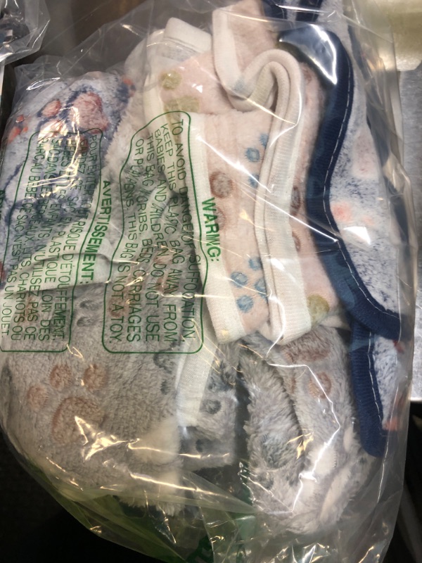 Photo 1 of 1 Pack 3 Blankets Super Soft Fluffy Premium Fleece Pet Blanket Flannel Paw Printed Throw for Dog Puppy Cat (Medium 30x20'', Beige, Grey, Navy)