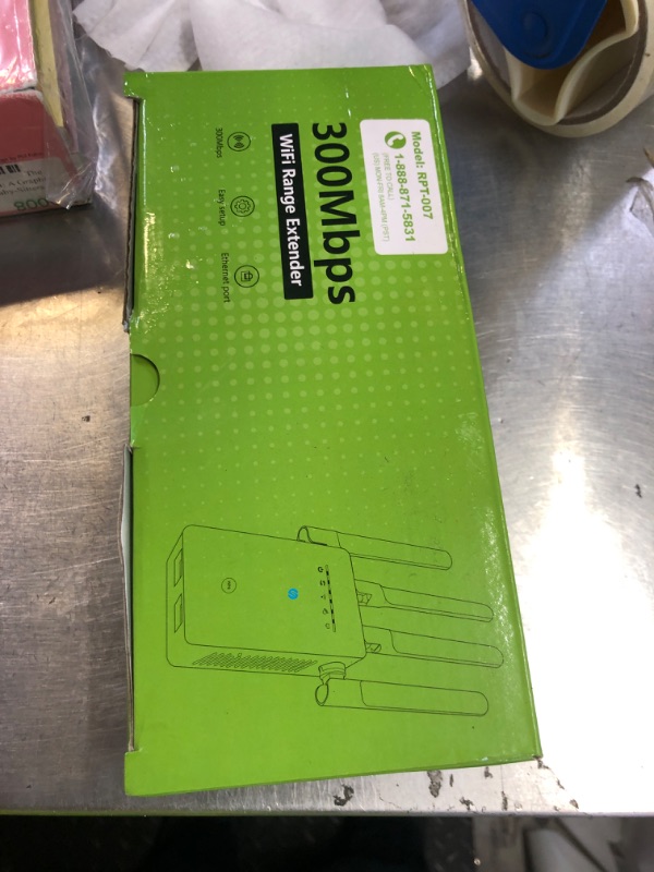 Photo 1 of 
WiFi Extender, WiFi Booster for Home, Long Range 6X Faster Internet Repeater with Ethernet Port, Universal Router Compatible, Easy Setup Wireless Signal Amplifier