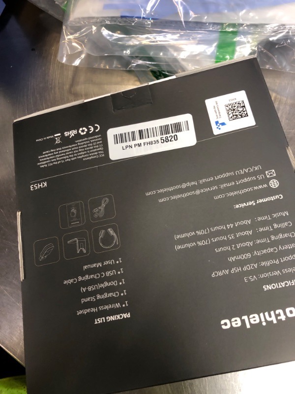 Photo 1 of (Upgraded Version) Wireless Headset, Bluetooth Headset with Noise Cancelling Microphone, Best Headphones with Mic Mute & USB Dongle for PC/Computer/Laptop/Cell Phones/Remote Work/Call Center