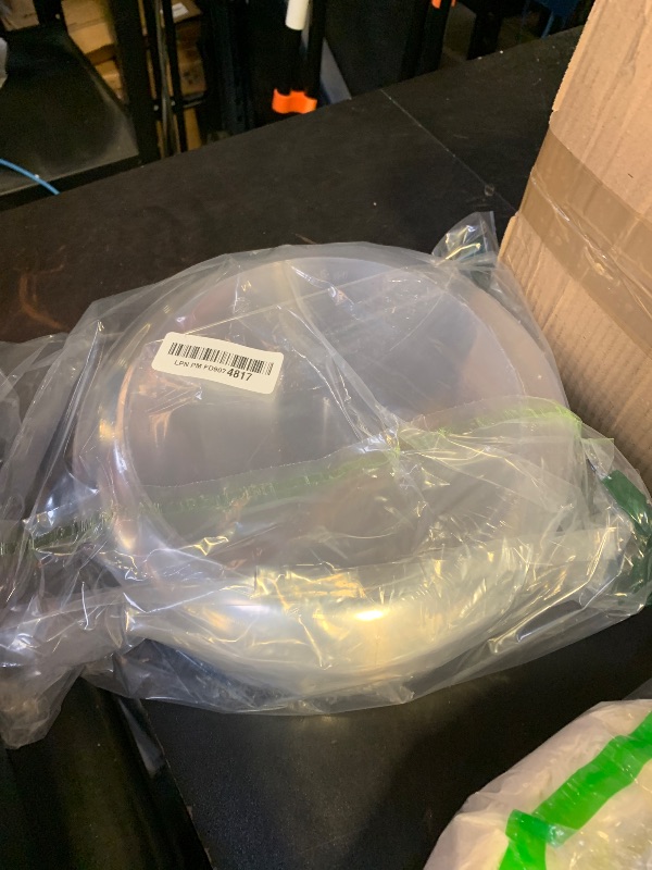 Photo 1 of [10'' 40 Pack] 10'' inch Premium Heavy Weight Crystal Clear Classy Disposable hard Plastic Main Dish plates