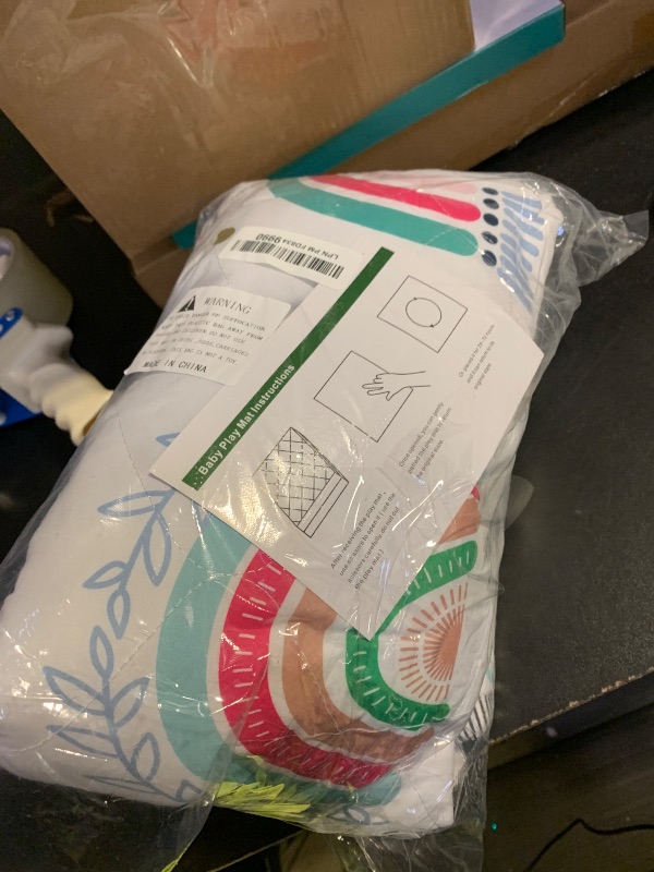 Photo 1 of Baby Play Mat?Thick Soft Playpen mat, Non-Slip and Machine Washable Baby Play Mats for Floor?Crawling Mat for Babies, Toddlers & Infants to Play and Learn (Rainbow)