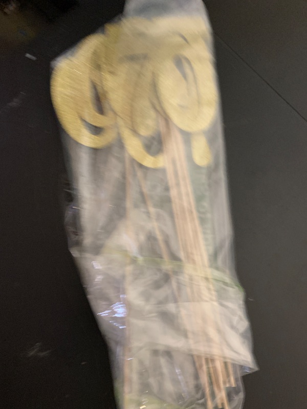 Photo 1 of 10-Pack Double Sided Glitter 70th Birthday Centerpiece Anniversary Centerpiece Sticks, Number 70 Table Topper Cake Topper for 70th Birthday Anniversary Table Party Decorations (Double Sided gold)