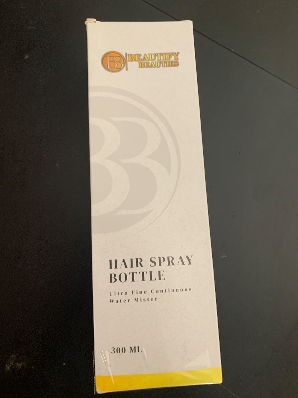Photo 1 of BeautifyBeauties Spray Bottle For Hair – Continuous Mister Spray Bottle for Hairstyling, Cleaning, Plants, Pets, Barbers, Salons, Essential Oil Scents (10.1 Ounce)