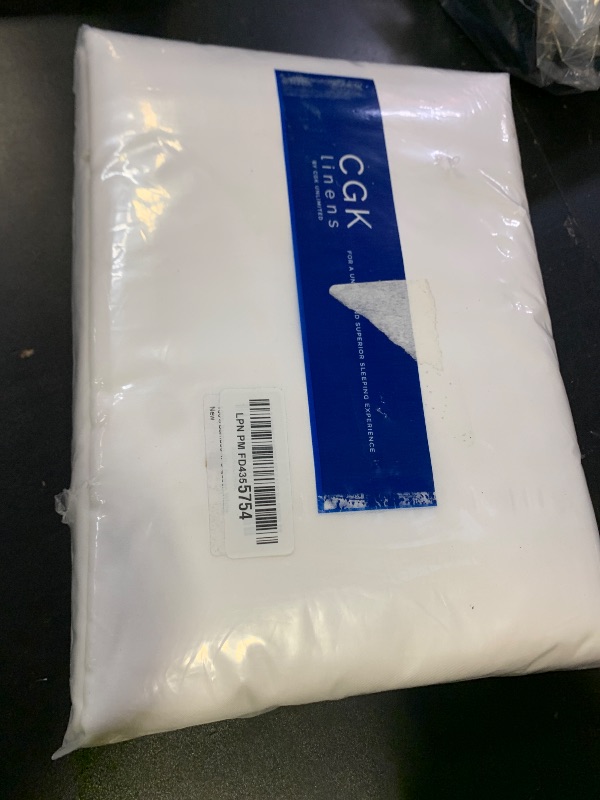 Photo 1 of 100% Rayon Derived From Bamboo - Bamboo Sheets Queen Size - Cooling Sheets for Queen - Ultra Soft, Breathable & Hotel Luxury Bedding - 1 Flat & 1 Fitted & 2 Pillowcases w/ 16 Inch Deep Pockets - White